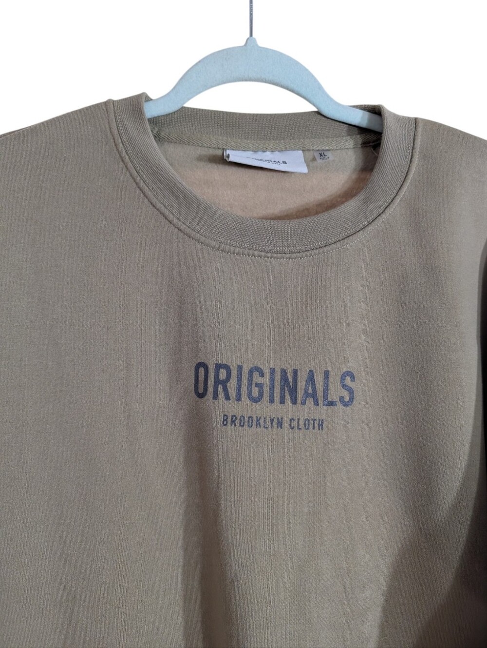 Originals Brooklyn Cloth Sage Fleece Sweatshirt XL Oversized Streetwear Crewneck - Picture 3 of 9